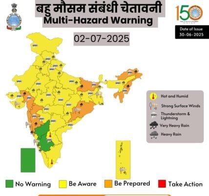 Torrential rains in Himachal Pradesh affect normal life, Meteorological Department issues heavy rain alert in Delhi, Punjab, Uttarakhand and hilly states till July 5
