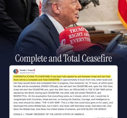 US President Donald Trump claims Israel and Iran agree on ceasefire, Iran denies