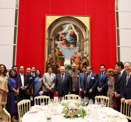 Union Commerce and Industry Minister Piyush Goyal held a high-level meeting with Italy's Deputy Prime Minister Antonio Tajani in Brescia