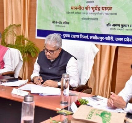 Union Minister Bhupender Yadav chairs workshop on Management of Human Wildlife Conflict at Dudhwa Tiger Reserve