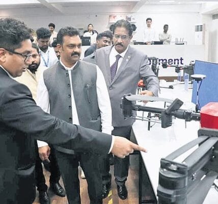 Union Minister Kamlesh Paswan inaugurates Garuda Aerospace's agri-drone indigenisation facility and 300 centres of excellence in Chennai