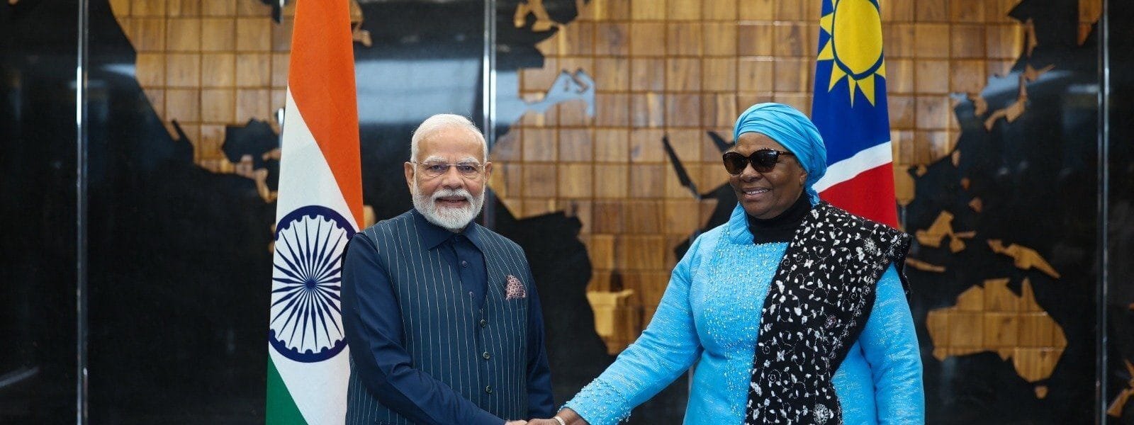 Delegation level talks held between PM Modi and Namibia President Netumbo Nandi-Ndaitw, several MoUs signed