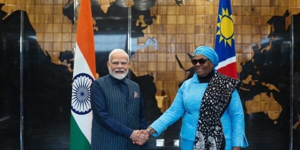 Delegation level talks held between PM Modi and Namibia President Netumbo Nandi-Ndaitw, several MoUs signed