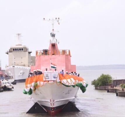Goa Shipyard launches ICGS Atal patrol vessel for Indian Coast Guard