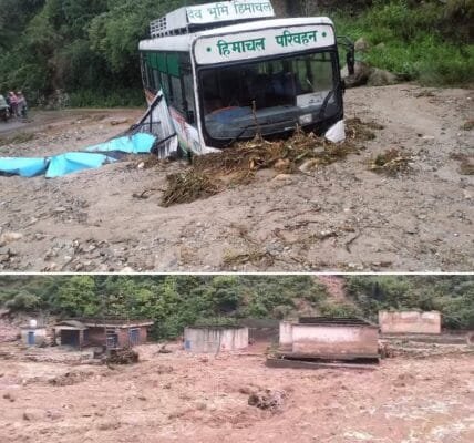Heavy monsoon rainfall, landslides and cloudbursts in Himachal Pradesh cause heavy loss of life and property