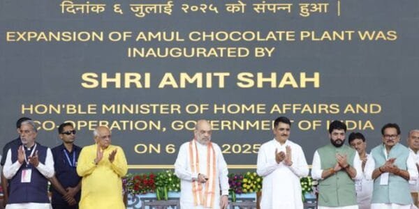 Home Minister Amit Shah today addressed the function organized to mark the completion of 4 years of the Ministry of Cooperation in Anand, Gujarat