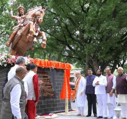 Home Minister Amit Shah unveiled the statue of Srimant Bajirao Peshwa-I in Pune