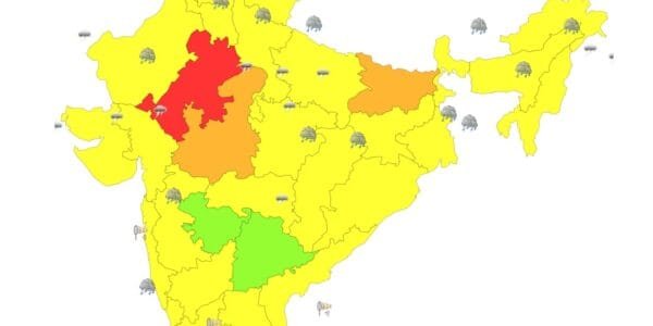 IMD predicted extremely heavy rainfall at some places in Bihar, eastern Rajasthan, Himachal Pradesh and western Uttar Pradesh