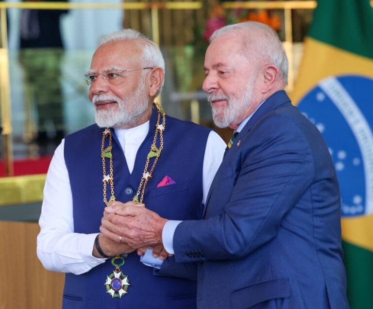 प्रधानमंत्री मोदी को ब्राजील के सर्वोच्च राष्ट्रीय सम्मान “द ग्रैंड कॉलर ऑफ द नेशनल ऑर्डर ऑफ द सदर्न क्रॉस” से सम्मानित किया गया