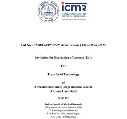 India developing vaccine to prevent malaria infection in individuals and communities