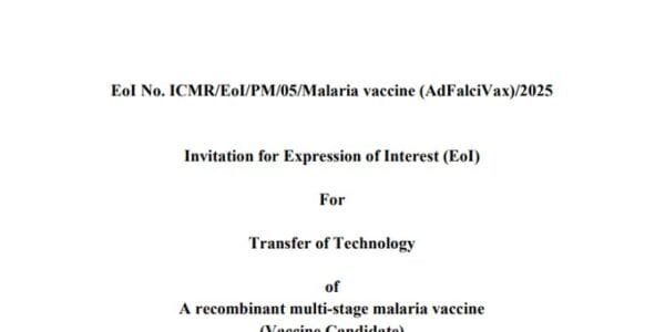 India developing vaccine to prevent malaria infection in individuals and communities
