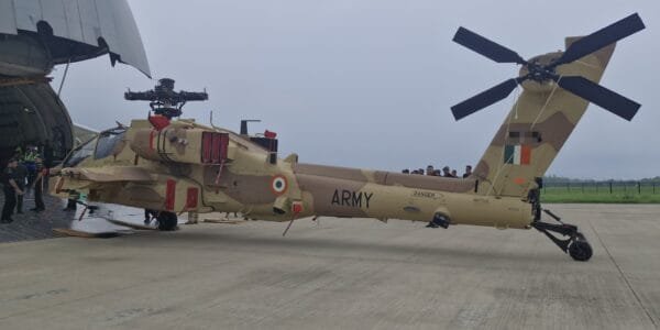 Indian Army receives first batch of Apache helicopters from US