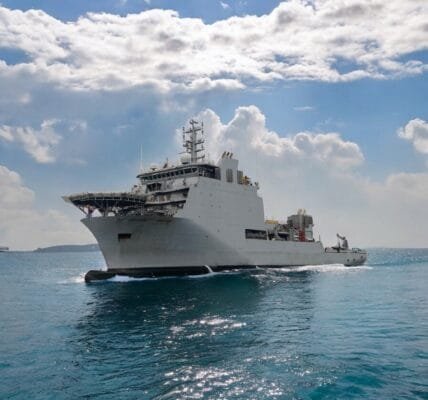 Indian Navy today commissioned INS 'Nistar' at Visakhapatnam