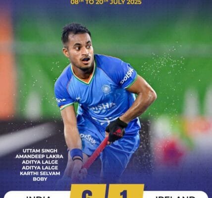 Men's Hockey India beat Ireland 6-1 to begin their campaign in Netherlands