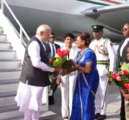 PM Modi arrives in Port of Spain on State visit to Trinidad and Tobago