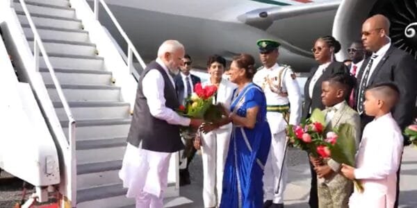 PM Modi arrives in Port of Spain on State visit to Trinidad and Tobago