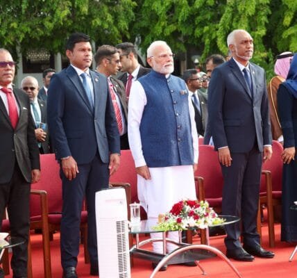 PM Modi attended the 60th anniversary celebrations of Maldives' independence as the Chief Guest