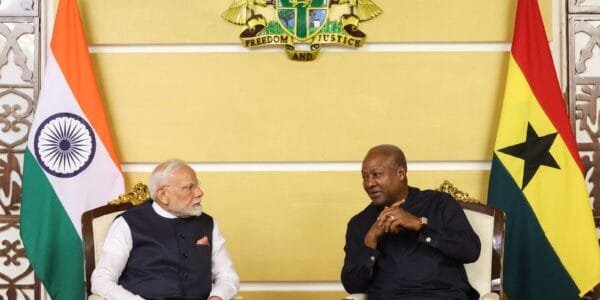 PM Modi holds talks with Ghanaian President John Dramani Mahama in Accra; two countries sign 4 agreements