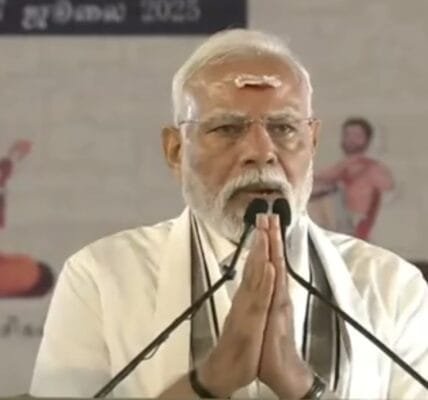 PM Narendra Modi addresses the Aadi Thiruvathirai festival in Gangaikonda Cholapuram, Tamil Nadu