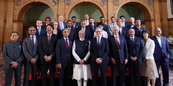PM Narendra Modi and UK Prime Minister Keir Starmer met Indian and British industrialists