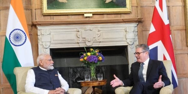 PM Narendra Modi meets PM of the United Kingdom Keir Starmer
