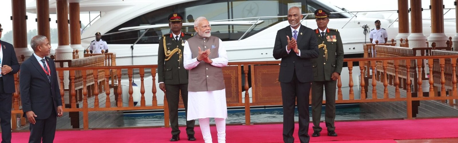 PM Narendra Modi reached Maldives capital Male in the second leg of his two-nation visit