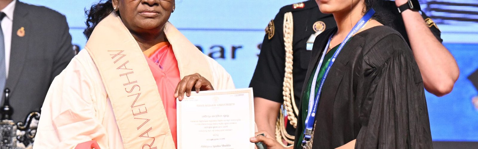 President Draupadi Murmu addressed the convocation of Ravenshaw University in Cuttack, Odisha today