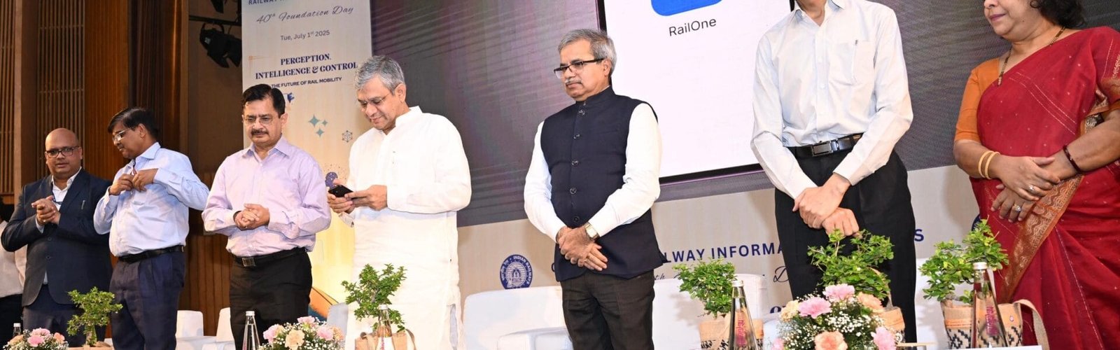 Railway Minister Ashwini Vaishnaw launched a new app, Railvan, on the 40th Foundation Day of Centre for Railway Information Systems (CRIS) at India Habitat Centre
