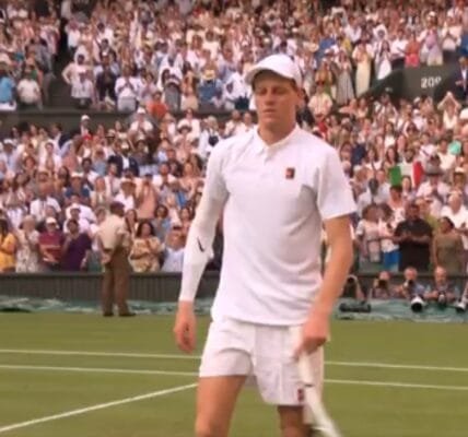 Tennis player Jannik Sinner won his first Wimbledon title