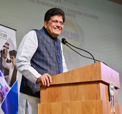 Union Minister Piyush Goyal called upon the youth to become the architects of a developed India by 2047