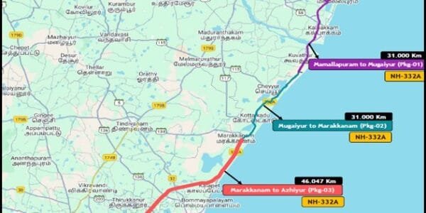 Cabinet approves construction of 4-lane Marakkanam-Puducherry Highway (NH-332A) in Tamil Nadu on Hybrid Annuity Mode with an outlay of Rs 2157 crore