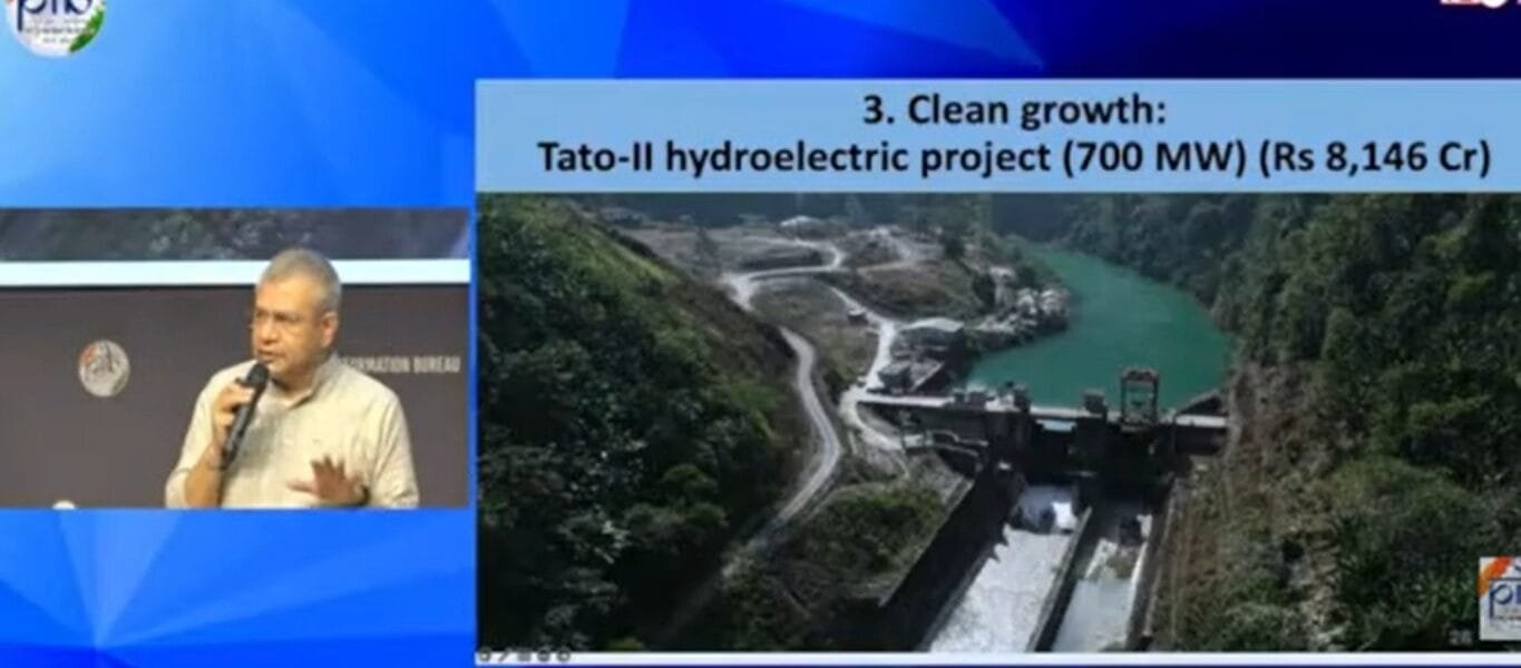 Cabinet approves investment proposal for construction of 700 MW Tato-II Hydroelectric Project in Shi Yomi district of Arunachal Pradesh at an outlay of Rs. 8146.21 crore