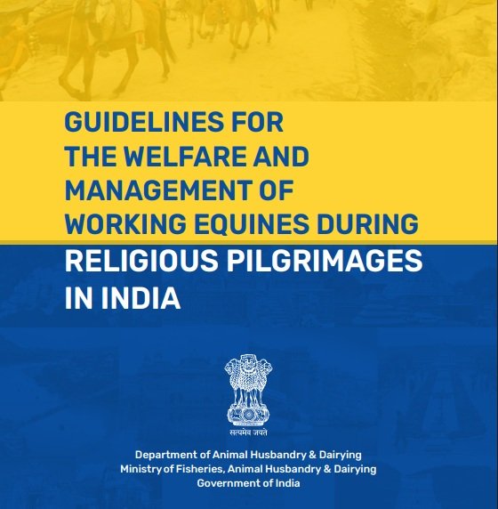 DAHD issues guidelines for welfare and management of animals working on pilgrimage routes across the country