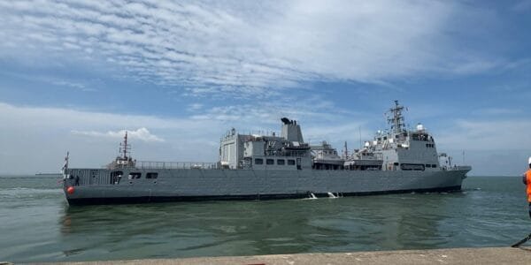 INS Sandhyayak completes its maiden port visit in Singapore
