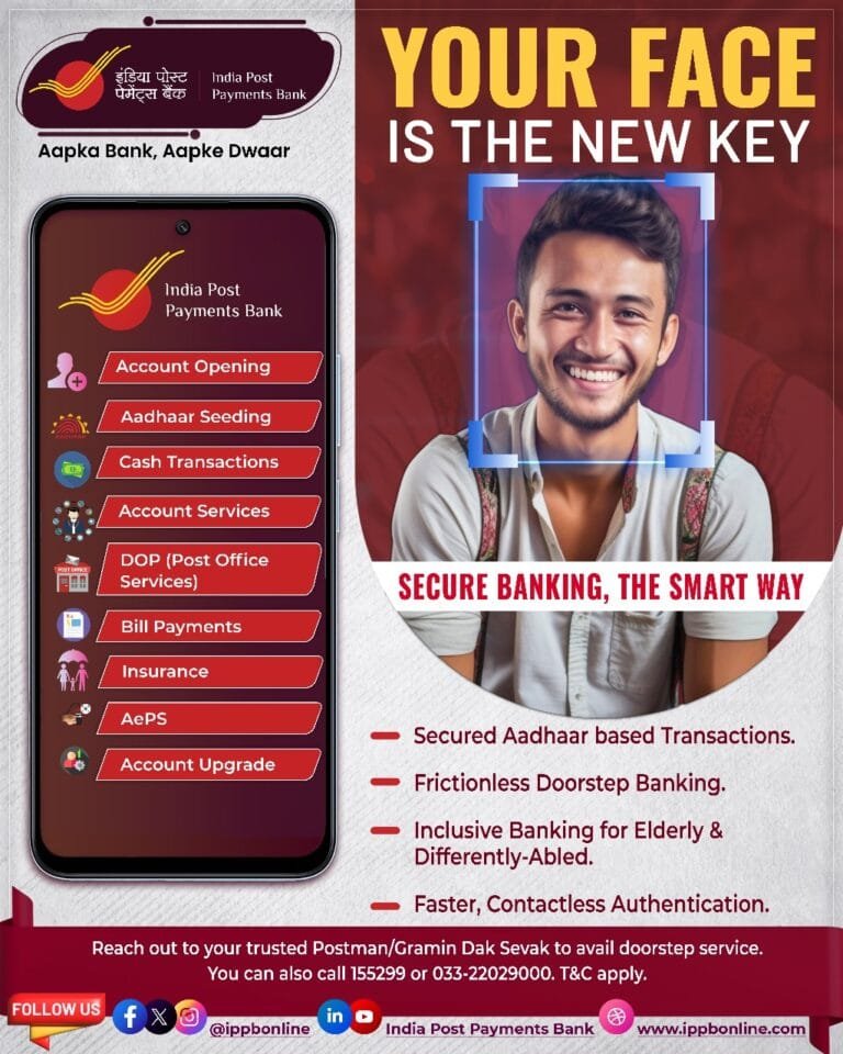 इंडिया पोस्ट पेमेंट्स बैंक (IPPB) ने निर्बाध और समावेशी डिजिटल बैंकिंग के लिए आधार के माध्यम से पहचान प्रमाणन की शुरुआत की