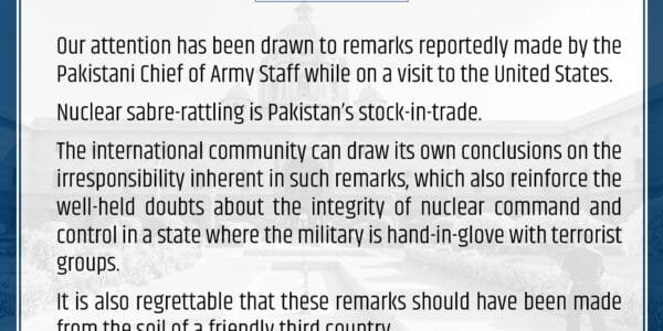 India strongly condemns