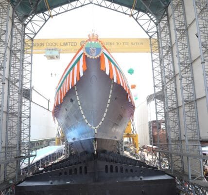 Indian Navy set to induct frontline stealth frigates Udaygiri (F35) and Himgiri (F34) into the Navy