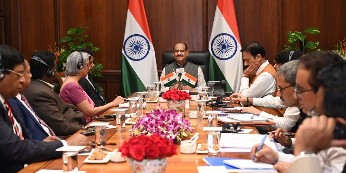 Lok Sabha Speaker Om Birla formally met the 24-member delegation of the Sri Lanka-India Parliamentary Friendship Association at Parliament House