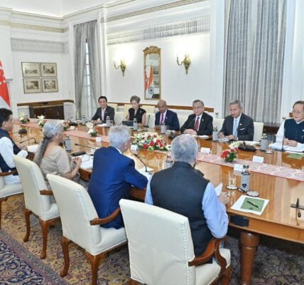 Ministerial round table talks underway in New Delhi to strengthen bilateral ties between India and Singapore