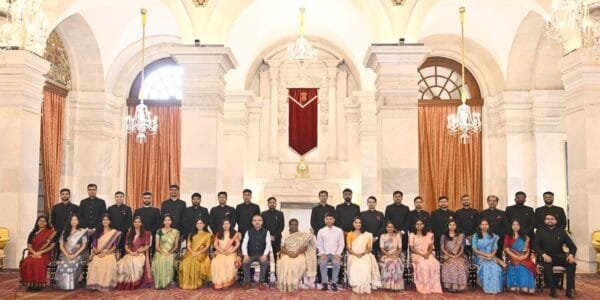 Officer Trainees of Indian Foreign Service (2024 Batch) met President Draupadi Murmu at Rashtrapati Bhavan today