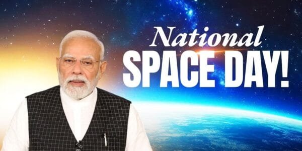 PM Modi addressed an event organized on National Space Day 2025 today