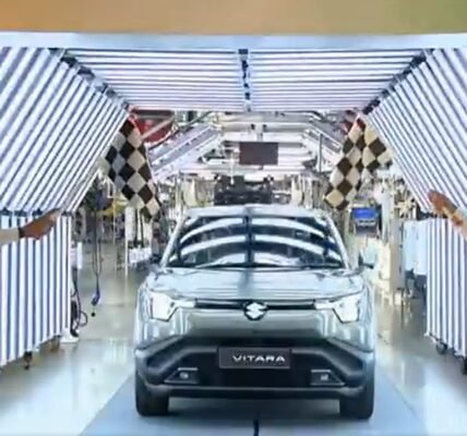 PM Modi flagged off Suzuki's first global battery electric vehicle e-Vitara at Suzuki Motor Plant in Ahmedabad