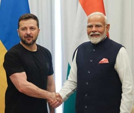 PM Modi held a telephone conversation with President of Ukraine Volodymyr Zelensky today