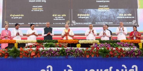 PM Modi inaugurates, lays foundation stone and launches development works worth Rs 5,400 crore in Ahmedabad