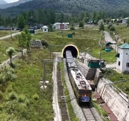 PM Modi lauds arrival of first goods train in Kashmir Valley