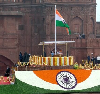 PM Narendra Modi hoisted the national flag on the ramparts of the Red Fort and addressed the nation