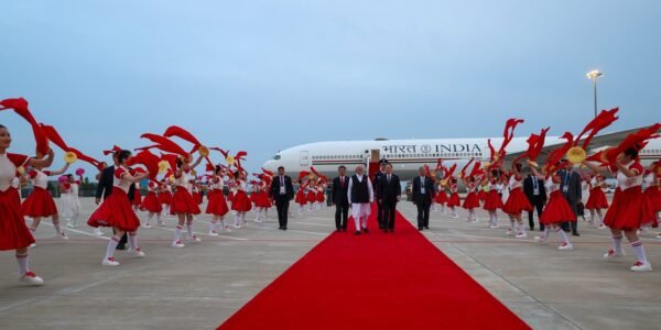 PM Narendra Modi reached Tianjin, China to attend the SCO summit