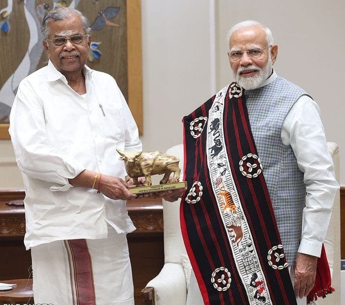 Prime Minister Modi condoles the demise of Nagaland Governor Thiru La. Ganesan ji
