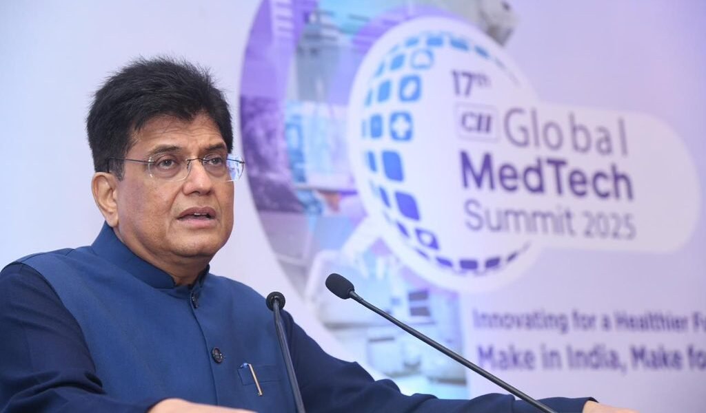 Union Commerce and Industry Minister Piyush Goyal addressed the 17th CII Global MedTech Summit today