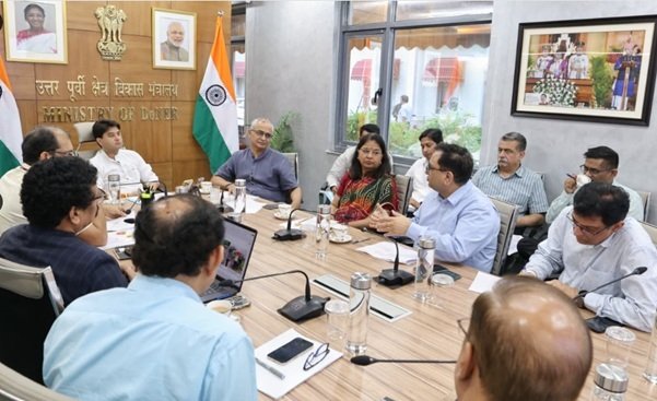 Union Communications Minister Jyotiraditya Scindia held a review meeting regarding communication services in flood-affected states